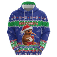 New Zealand Christmas Zip Hoodie Have Yourself A Kiwi-tastic Christmas LT05 - Polynesian Pride