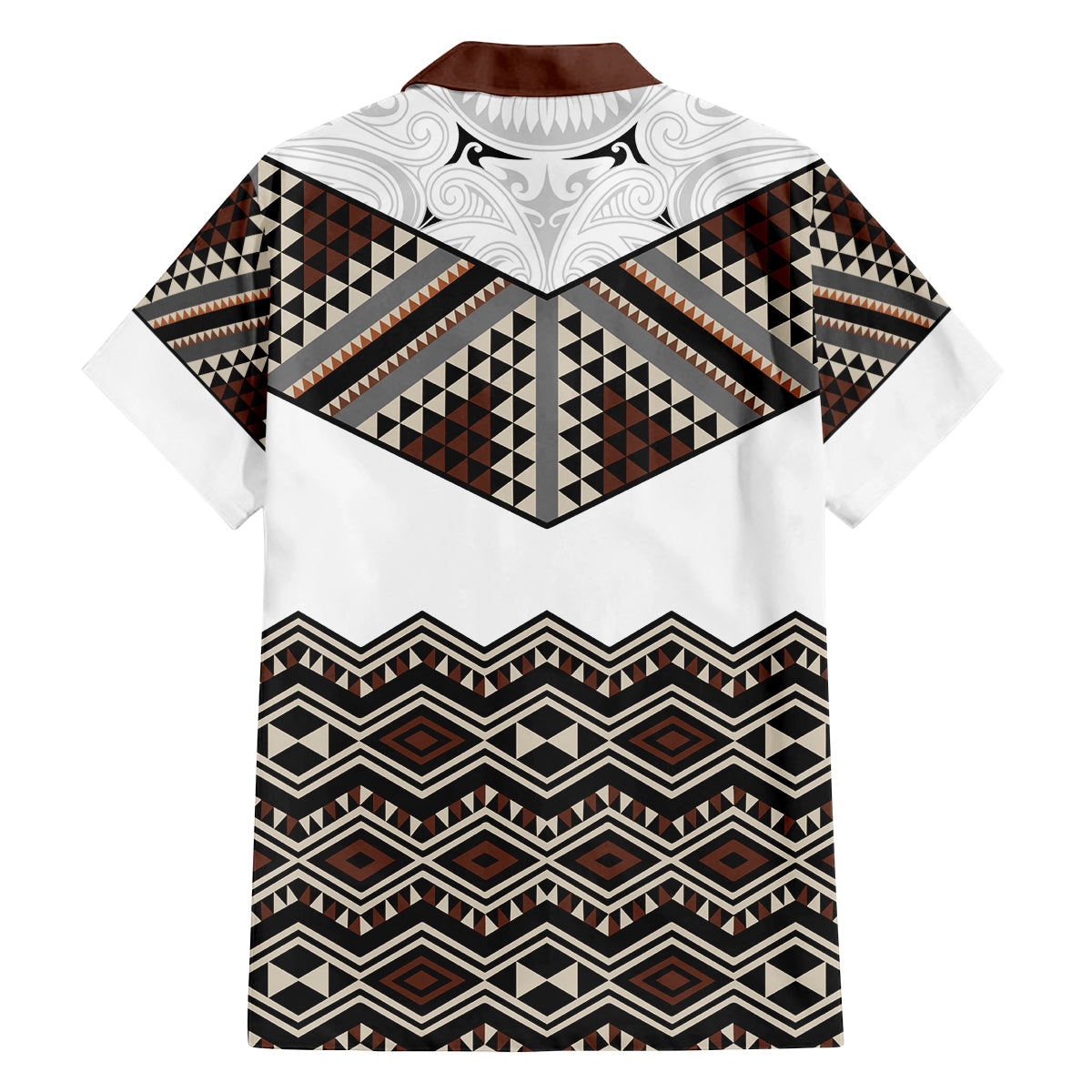 New Zealand Aotearoa Family Matching Long Sleeve Bodycon Dress and Hawaiian Shirt Taniko Art Simple Style LT05 - Polynesian Pride