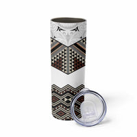 New Zealand Aotearoa Skinny Tumbler Taniko Art Simple Style LT05 - Polynesian Pride