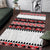 New Zealand Aotearoa Area Rug With Kowhaiwhai Pattern Red Version LT05 Red - Polynesian Pride
