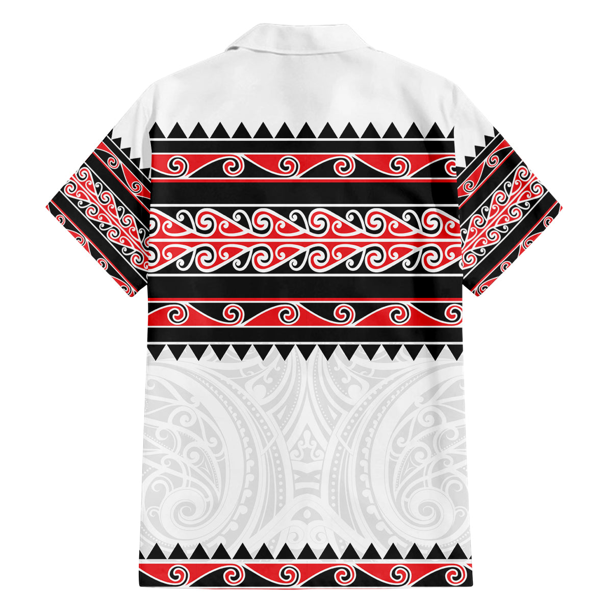 New Zealand Aotearoa Family Matching Tank Maxi Dress and Hawaiian Shirt With Kowhaiwhai Pattern Red Version LT05 - Polynesian Pride