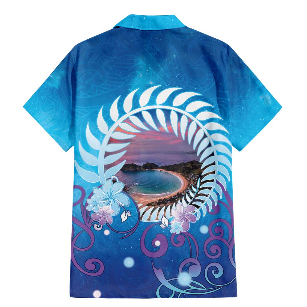 New Zealand Matapouri Beach Landscape Family Matching Mermaid Dress and Hawaiian Shirt LT05 - Polynesian Pride