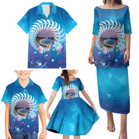 New Zealand Matapouri Beach Landscape Family Matching Puletasi and Hawaiian Shirt LT05 - Polynesian Pride