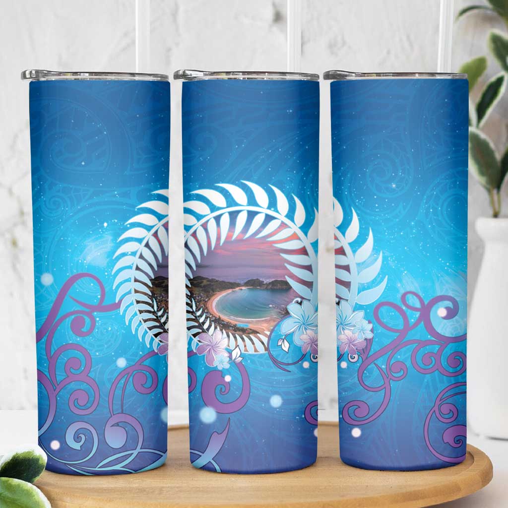 New Zealand Matapouri Beach Landscape Skinny Tumbler LT05 - Polynesian Pride