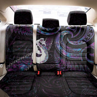 New Zealand Aotearoa Back Car Seat Cover Maori Manaia Paua Shell Glitter Purple LT05 - Polynesian Pride