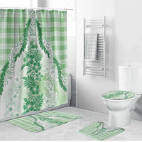 Aloha Hawaii Palaka Bathroom Set Green Plumeria Lei LT05 Bathroom Set (4 pcs) Green - Polynesian Pride