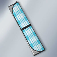 Aloha Hawaii Palaka Auto Sun Shade Blue Plumeria Lei LT05 - Polynesian Pride