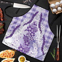 Aloha Hawaii Palaka Apron Purple Plumeria Lei LT05 Purple - Polynesian Pride