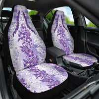 Aloha Hawaii Palaka Car Seat Cover Purple Plumeria Lei LT05 One Size Purple - Polynesian Pride