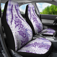 Aloha Hawaii Palaka Car Seat Cover Purple Plumeria Lei LT05 - Polynesian Pride