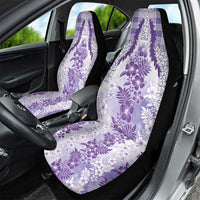 Aloha Hawaii Palaka Car Seat Cover Purple Plumeria Lei LT05 - Polynesian Pride
