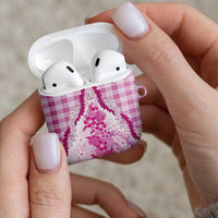 Aloha Hawaii Palaka AirPods Case Pink Plumeria Lei - Polynesian Pride