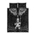 New Zealand Maori Taiaha Quilt Bed Set Tiki Warrior Black LT05 Black - Polynesian Pride
