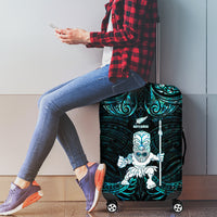 New Zealand Maori Taiaha Luggage Cover Tiki Warrior Paua Shell LT05 - Polynesian Pride
