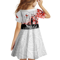 Kei Wareware Tatou New Zealand ANZAC Day Family Matching Off Shoulder Short Dress and Hawaiian Shirt Lest We Forget LT05 - Polynesian Pride