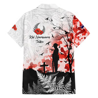 Kei Wareware Tatou New Zealand ANZAC Day Family Matching Short Sleeve Bodycon Dress and Hawaiian Shirt Lest We Forget LT05 - Polynesian Pride