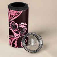 New Zealand Valentine 4 in 1 Can Cooler Tumbler Aroha Sweet Pink Piwakawaka LT05 - Polynesian Pride