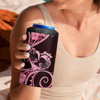 New Zealand Valentine 4 in 1 Can Cooler Tumbler Aroha Sweet Pink Piwakawaka LT05 - Polynesian Pride