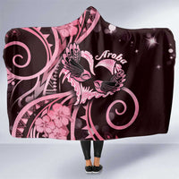 New Zealand Valentine Hooded Blanket Aroha Sweet Pink Piwakawaka LT05 One Size Pink - Polynesian Pride