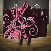 New Zealand Valentine Hooded Blanket Aroha Sweet Pink Piwakawaka LT05 - Polynesian Pride