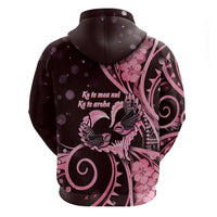New Zealand Valentine Hoodie Aroha Sweet Pink Piwakawaka LT05 - Polynesian Pride