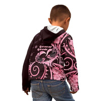 New Zealand Valentine Kid Hoodie Aroha Sweet Pink Piwakawaka LT05 - Polynesian Pride