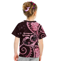 New Zealand Valentine Kid T Shirt Aroha Sweet Pink Piwakawaka LT05 - Polynesian Pride