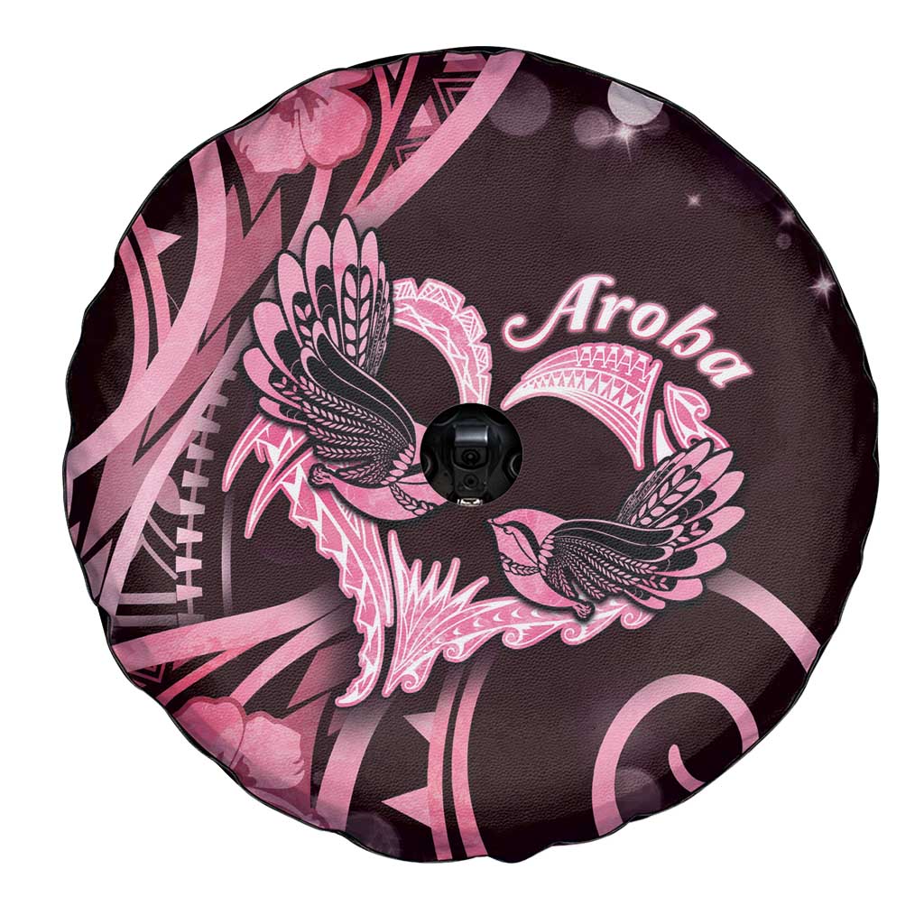 New Zealand Valentine Spare Tire Cover Aroha Sweet Pink Piwakawaka LT05 - Polynesian Pride