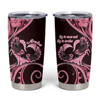 New Zealand Valentine Tumbler Cup Aroha Sweet Pink Piwakawaka LT05 Pink - Polynesian Pride