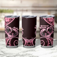 New Zealand Valentine Tumbler Cup Aroha Sweet Pink Piwakawaka LT05 - Polynesian Pride