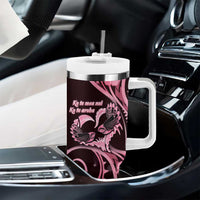 New Zealand Valentine Tumbler With Handle Aroha Sweet Pink Piwakawaka LT05 - Polynesian Pride