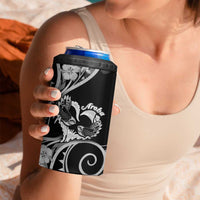 New Zealand Valentine 4 in 1 Can Cooler Tumbler Aroha Gray Piwakawaka LT05 - Polynesian Pride