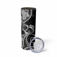 New Zealand Valentine Skinny Tumbler Aroha Gray Piwakawaka LT05 - Polynesian Pride