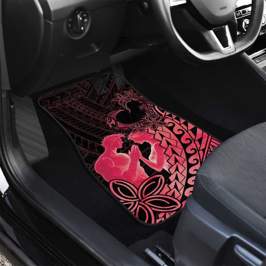 Alofa Samoa Valentine Red Car Mats Love Is The Greatest Thing LT05 - Polynesian Pride