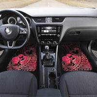 Alofa Samoa Valentine Red Car Mats Love Is The Greatest Thing LT05 Set 2pcs - Front Red - Polynesian Pride