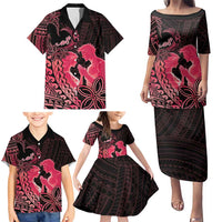 Alofa Samoa Valentine Red Family Matching Puletasi and Hawaiian Shirt Love Is The Greatest Thing LT05 - Polynesian Pride