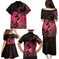Alofa Samoa Valentine Red Family Matching Puletasi and Hawaiian Shirt Love Is The Greatest Thing LT05 - Polynesian Pride