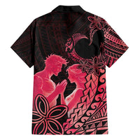 Alofa Samoa Valentine Red Family Matching Puletasi and Hawaiian Shirt Love Is The Greatest Thing LT05 - Polynesian Pride