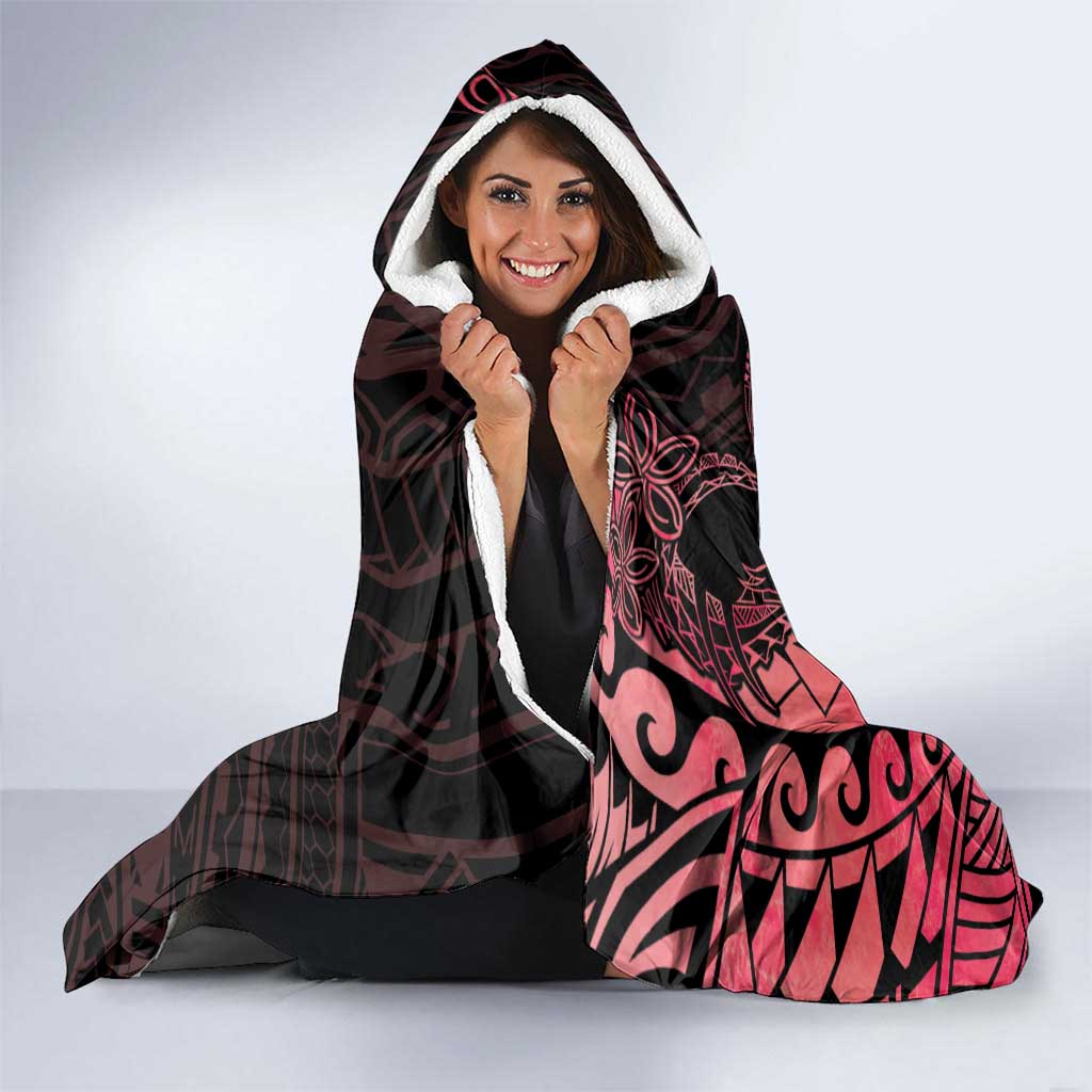 Alofa Samoa Valentine Red Hooded Blanket Love Is The Greatest Thing LT05 - Polynesian Pride
