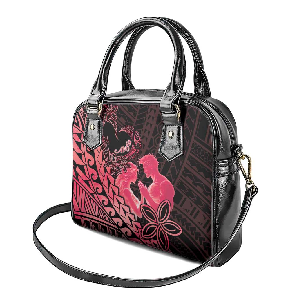 Alofa Samoa Valentine Red Shoulder Handbag Love Is The Greatest Thing LT05 - Polynesian Pride