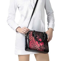 Alofa Samoa Valentine Red Shoulder Handbag Love Is The Greatest Thing LT05 - Polynesian Pride