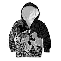Alofa Samoa Valentine Black Kid Hoodie Love Is The Greatest Thing LT05 Zip Hoodie Black - Polynesian Pride