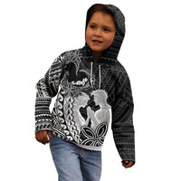 Alofa Samoa Valentine Black Kid Hoodie Love Is The Greatest Thing LT05 - Polynesian Pride