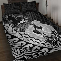 Alofa Samoa Valentine Black Quilt Bed Set Love Is The Greatest Thing