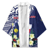 Personalised Wake Island Kimono Tribal Pattern With Hibiscus Flowers