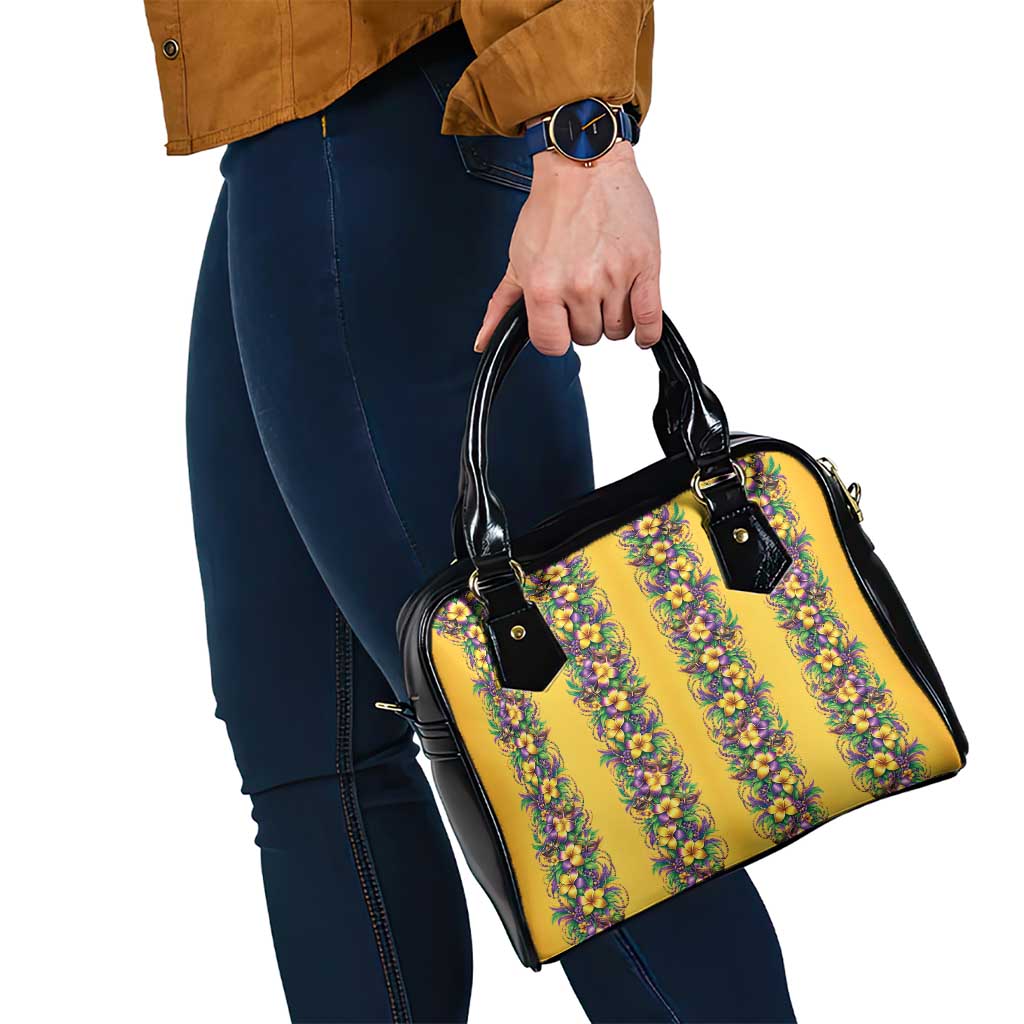 Aloha Hawaii Mardi Gras Shoulder Handbag Gold Style