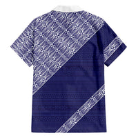 Tonga Queen Salote College Family Matching Puletasi and Hawaiian Shirt 100 Years Anniversary Navy Color LT05 - Polynesian Pride