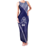 Tonga Queen Salote College Family Matching Tank Maxi Dress and Hawaiian Shirt 100 Years Anniversary Navy Color LT05 Mom's Dress Navy - Polynesian Pride