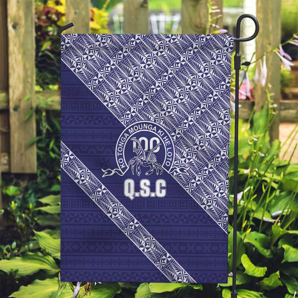 Tonga Queen Salote College Garden Flag 100 Years Anniversary Navy Color
