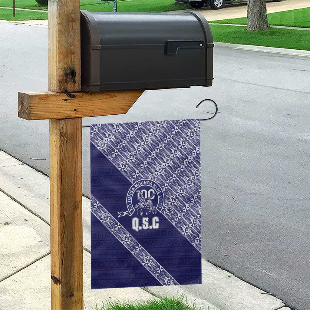 Tonga Queen Salote College Garden Flag 100 Years Anniversary Navy Color